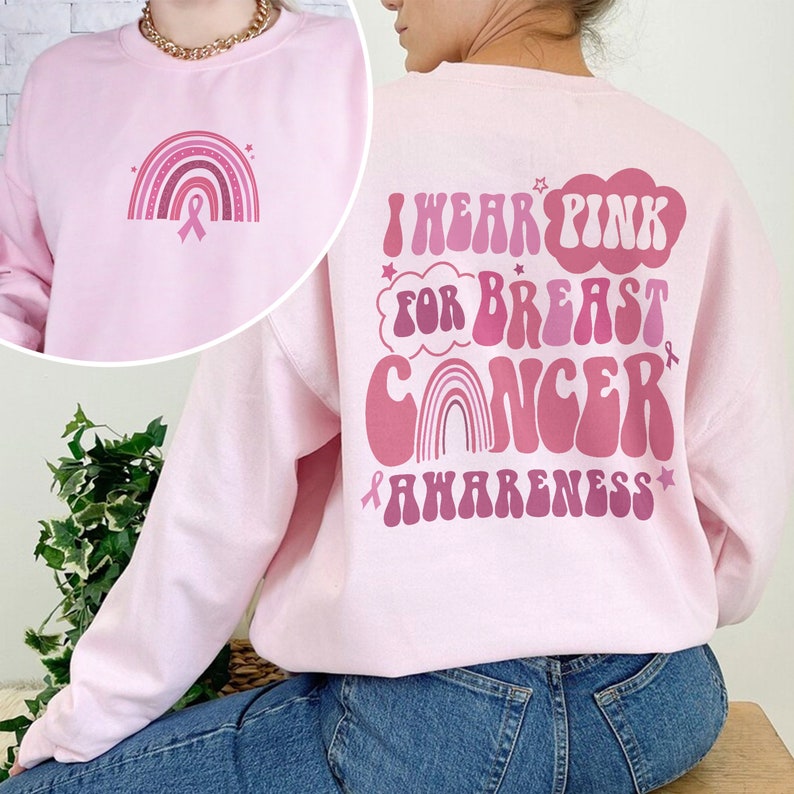 In October We Wear Pink Sweatshirt