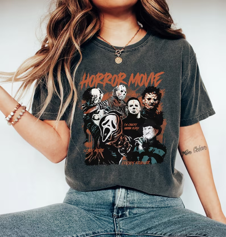 Comfort Colors® Retro 90s Horror Movies Shirt