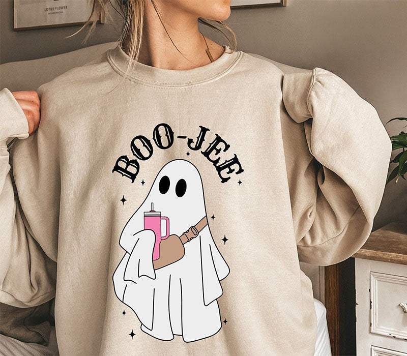 Boo Jee Ghost Cute Funny Halloween Sweatshirt