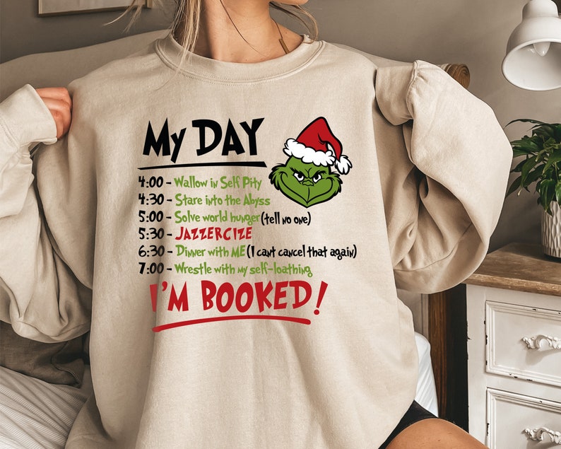 Christmas Schedule Funny Sweatshirt