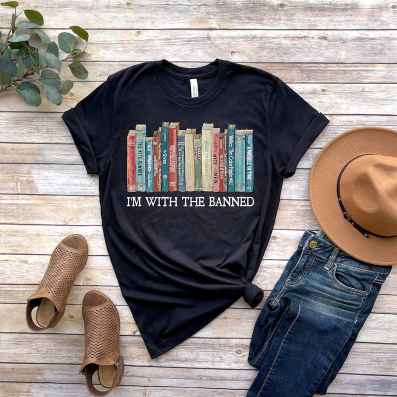 I'm With The Banned Books Print T-shirt