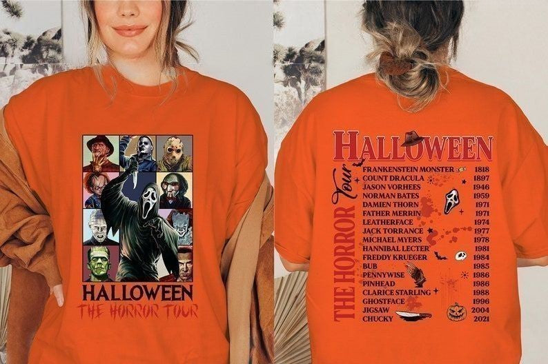 Horror Halloween Characters Casual T-shirt