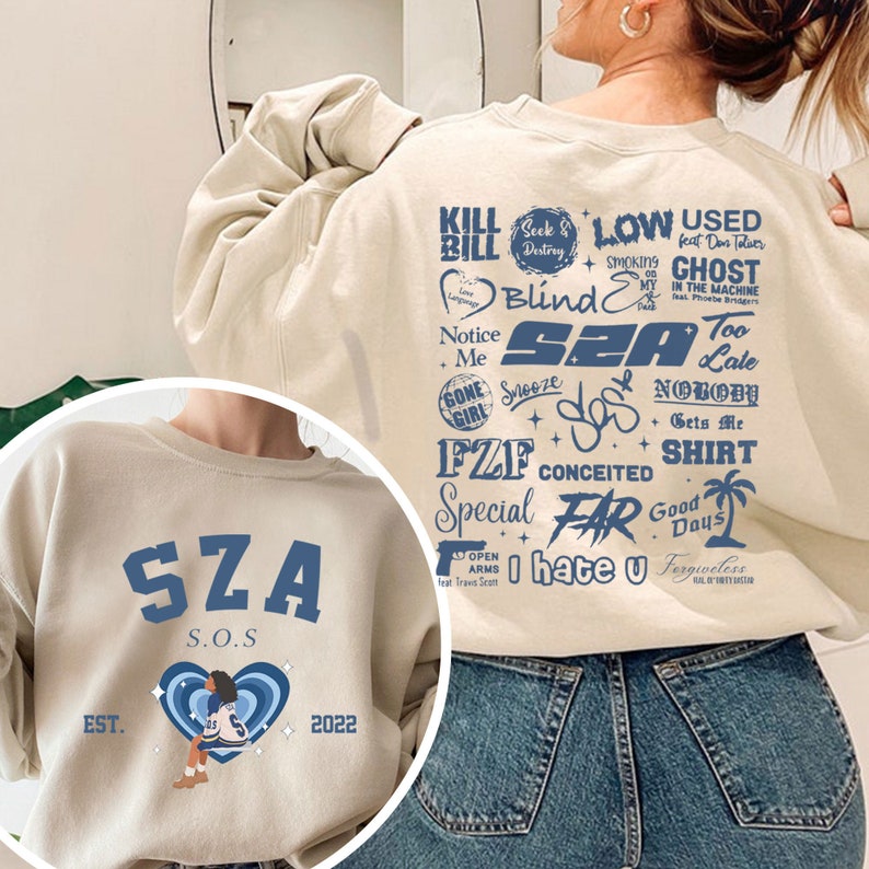 SZA Sos Tracklist Sweatshirt