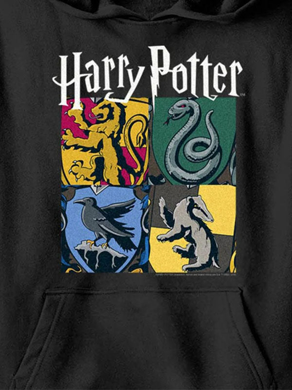 Hogwarts Houses Vintage Collage Hoodie
