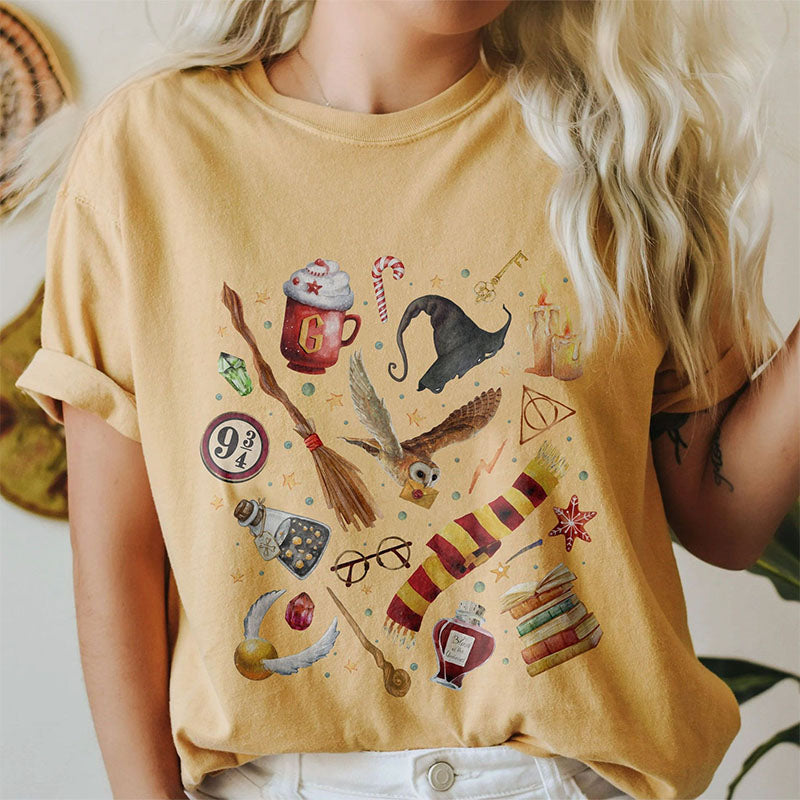 HP Inspired Wizard School Christmas T-shirt