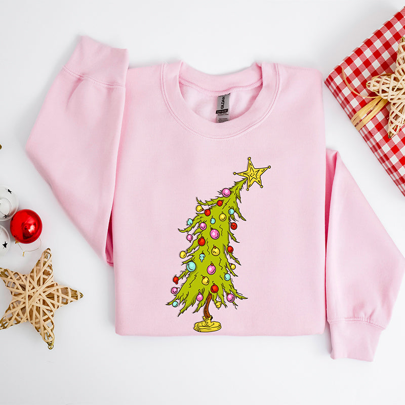 Trendy Christmas Tree Sweatshirt