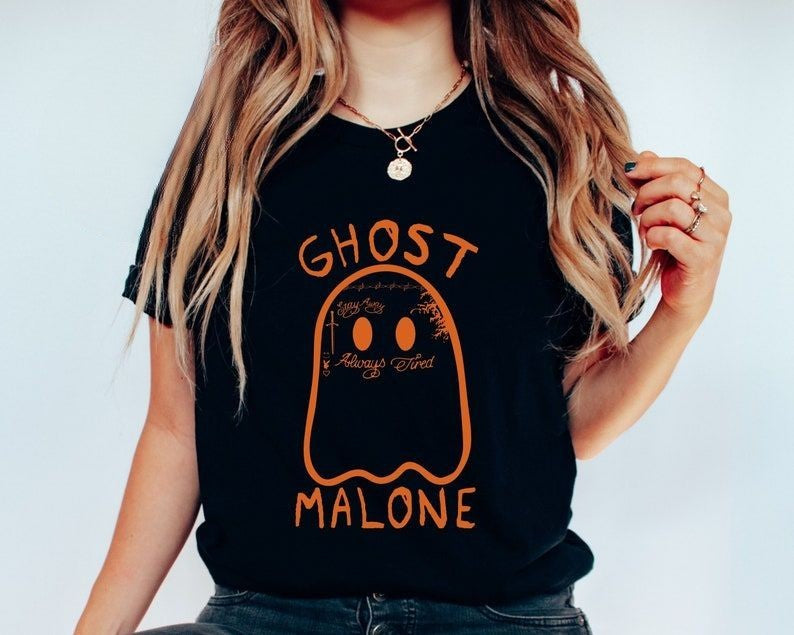 Ghost Malone Spooky Halloween T-shirt