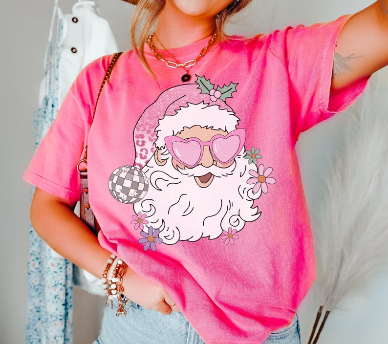 Disco Santa Trendy Christmas T-shirt