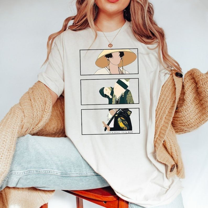 BTS Suga Vintage Concert Casual T-shirt