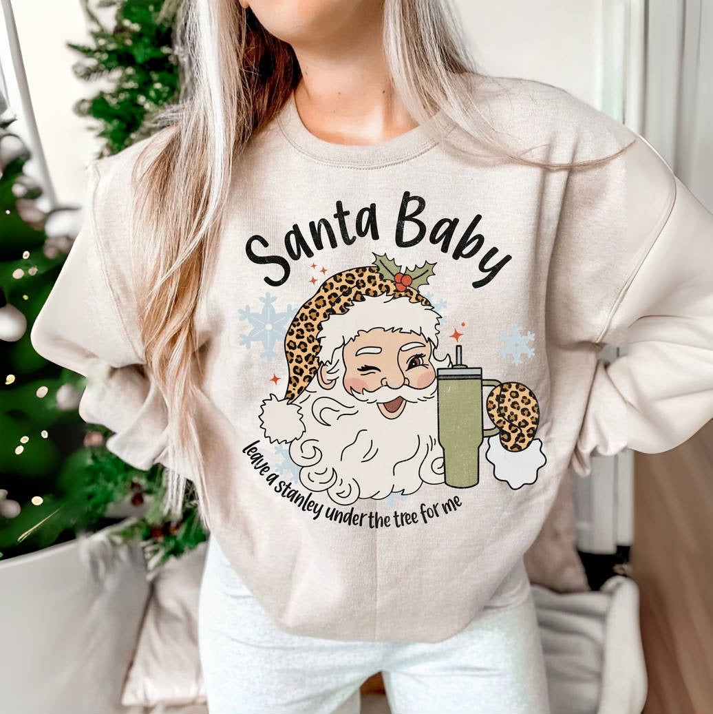 Santa Baby Christmas Cup Sweatshirt