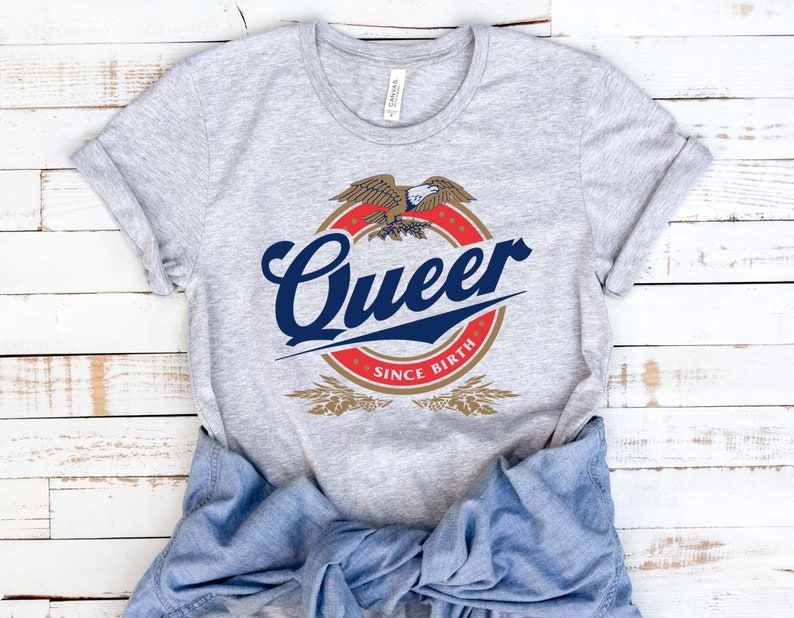 Queer Beer Print T-shirt