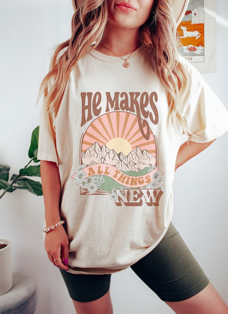 He Makes All Things New Vintage T-shirt