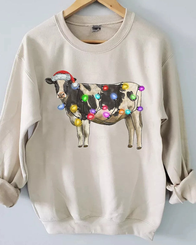 Cute Cow Christmas Sweatshirt