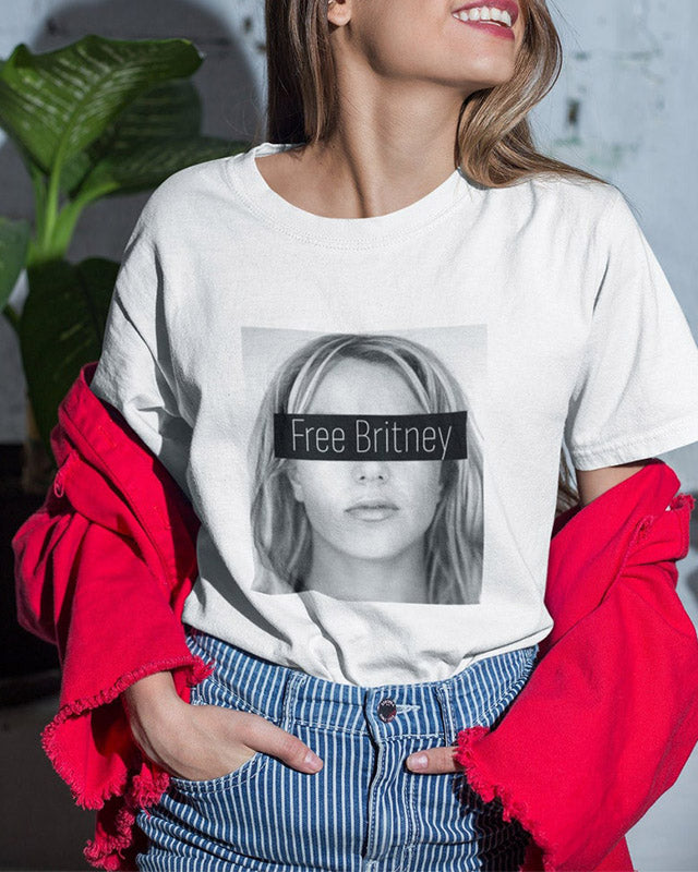 Britney Merch Black And White T-shirt