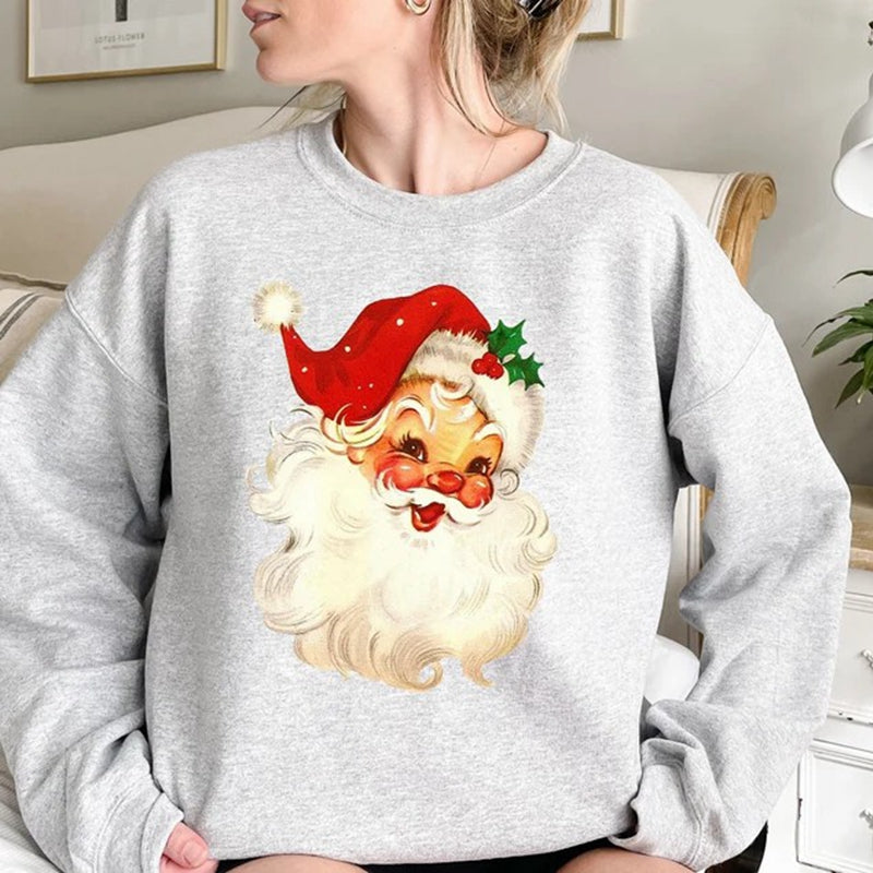 Retro Santa Sweatshirt, Christmas Sweatshirt