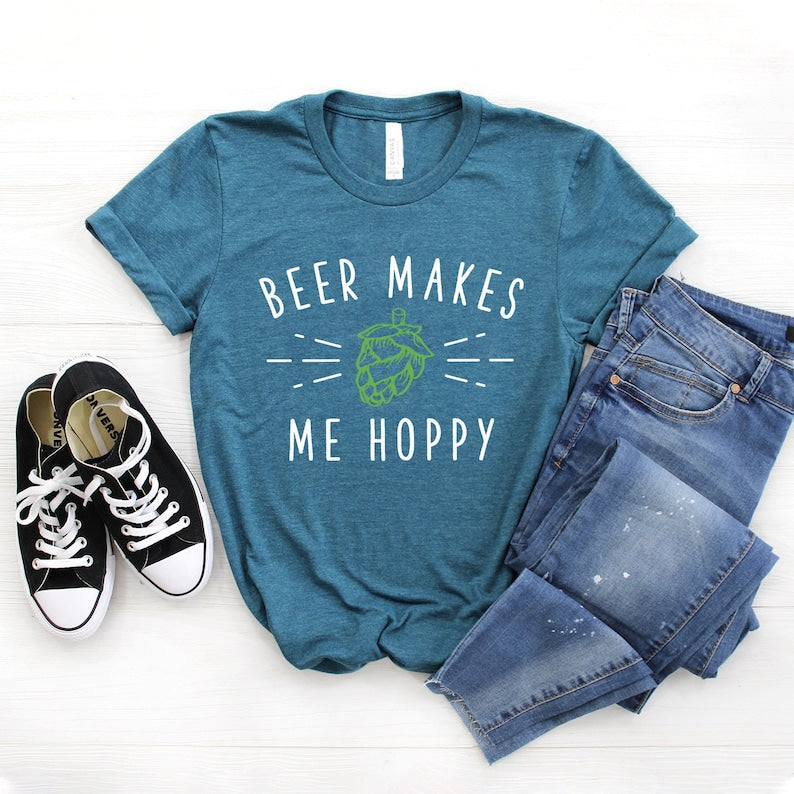 Beer Makes Me Hoppy T-shirt