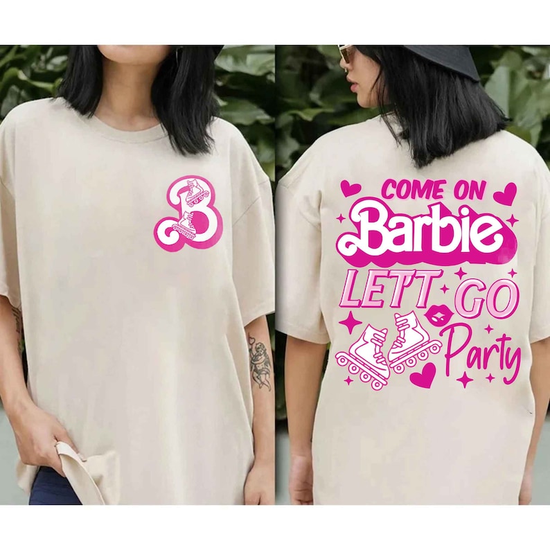 Barbie Movie 2023 Let's Go Party T-shirt