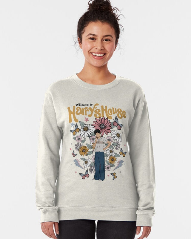 Harry's House floral concept Pullover Sweatshirt