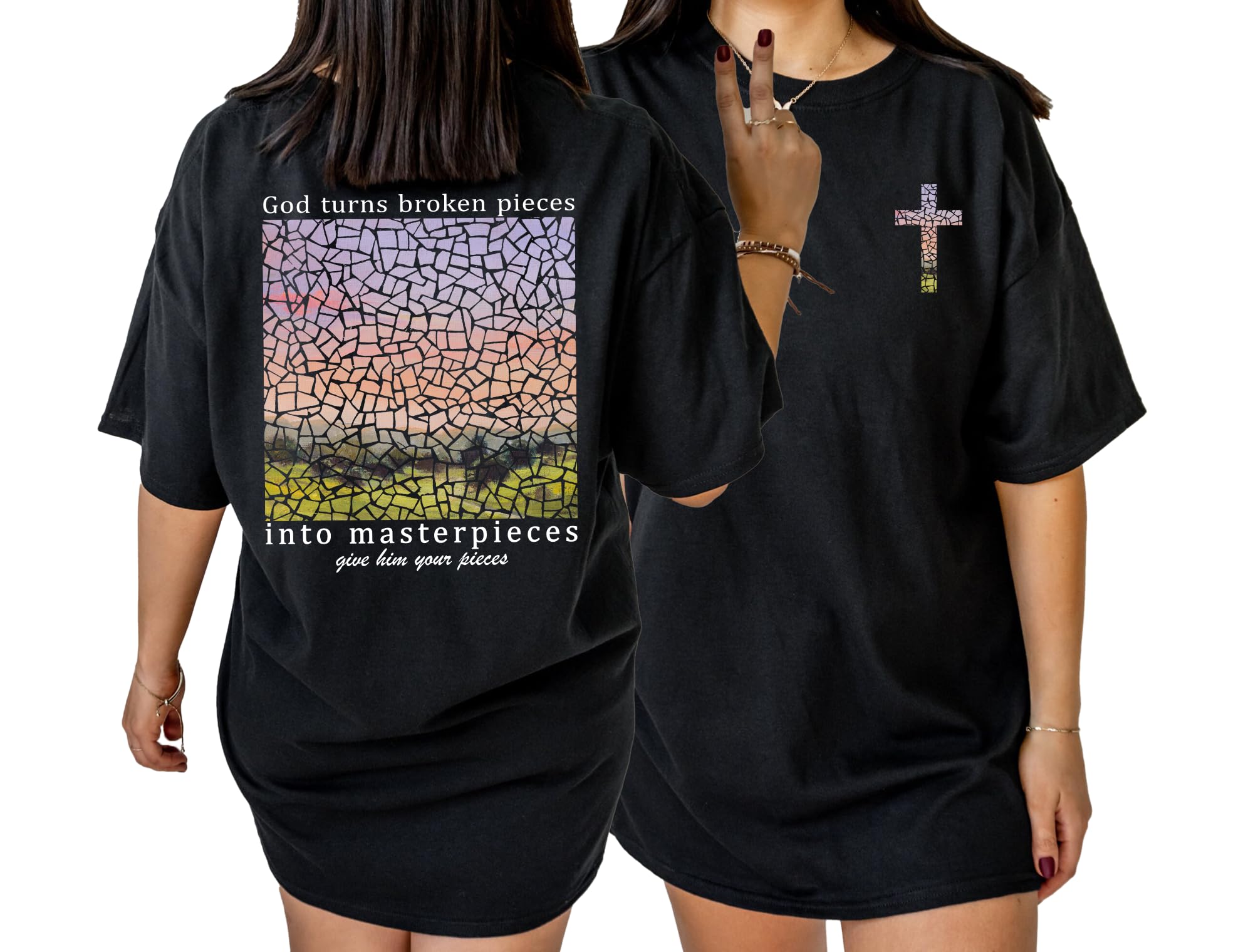 Bible Verse 2 Sided Faith Print T-Shirt