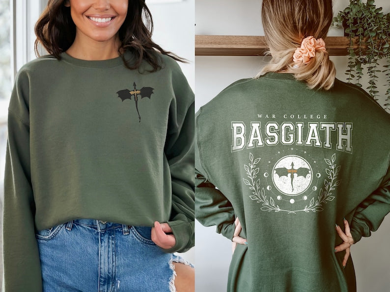 Front And Back Print Fourth Wing Sweatshirt
