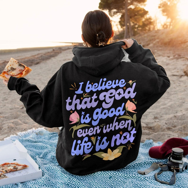 Faith God BelieverAesthetic Hoodie