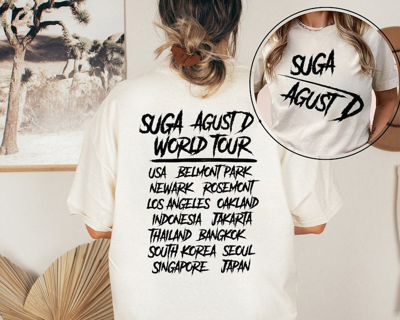 Suga Concert Double Side T-shirt