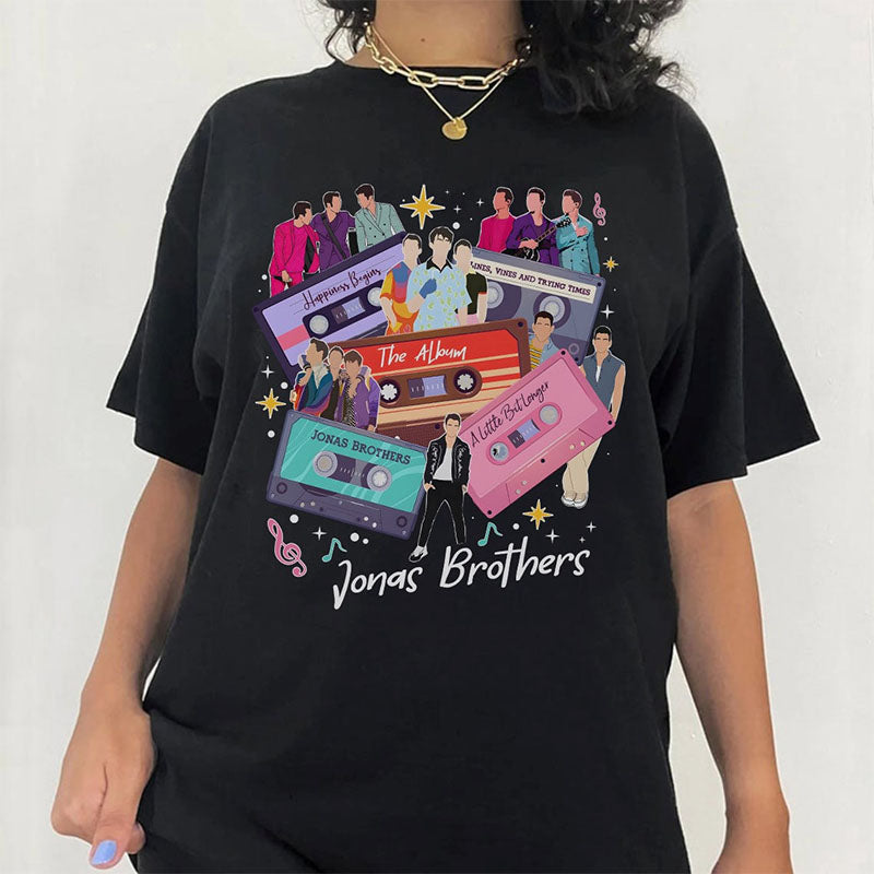 Vintage Jonas Five Albums One Night Tour T-shirt