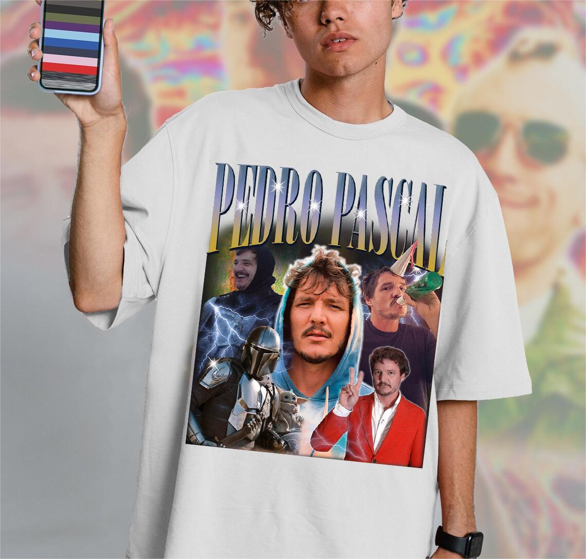 Pedro Pascal Retro 90s T-shirt