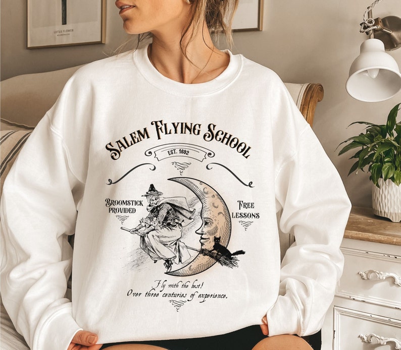 Funny Salem Witch Crewneck Halloween Sweatshirt