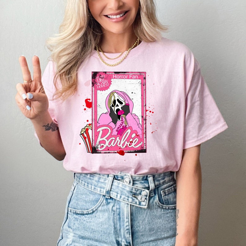 Horror Barbie Ghost Face T-shirt