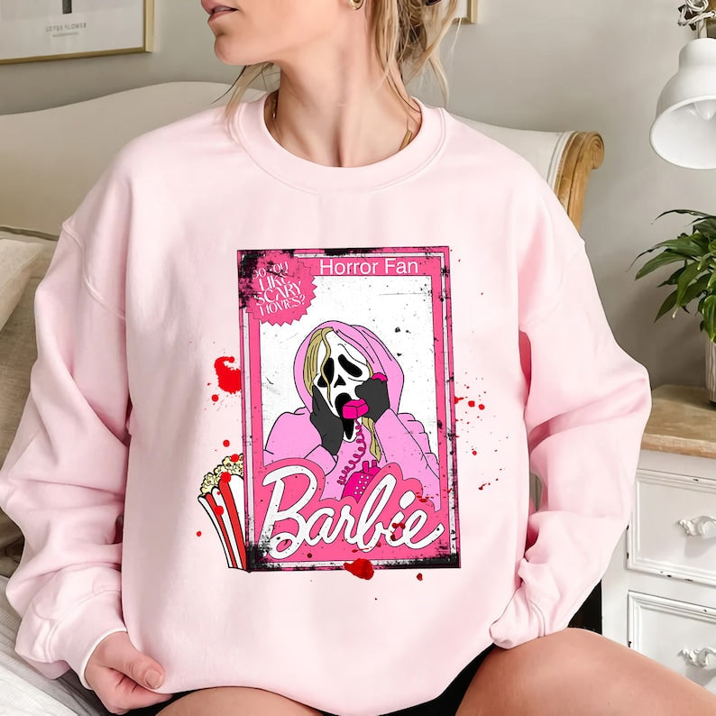 Horror Barbie Graphic Sweatshirt