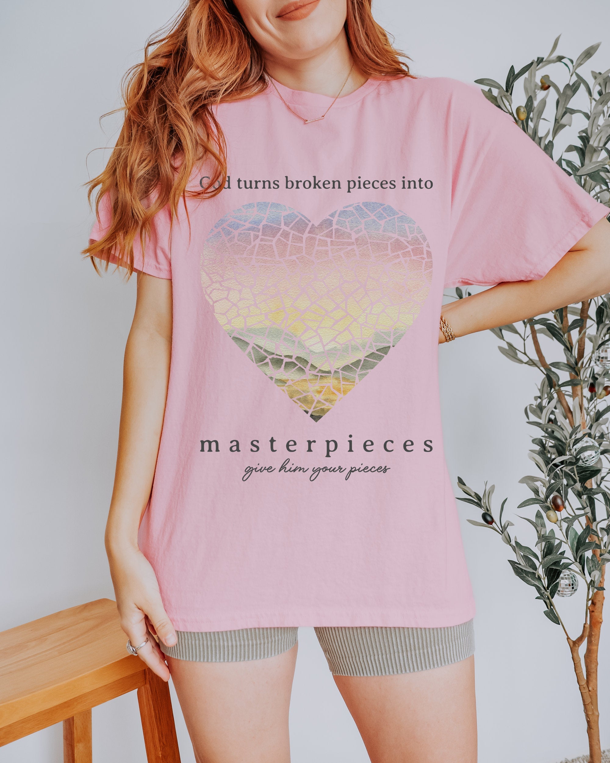 Trendy Faith Faith Based Heart T-shirt
