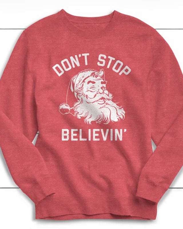Don't Stop Believing Sweatshirt Christmas Sweater