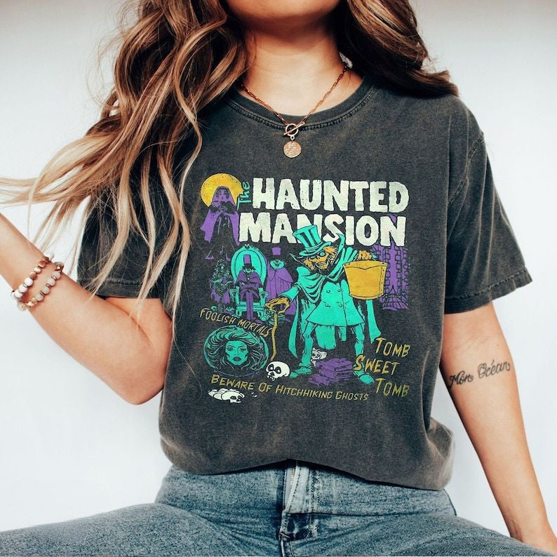 Retro The Haunted Mansion T-shirt