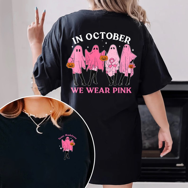 In October We Wear Pink Ghost T-shirt
