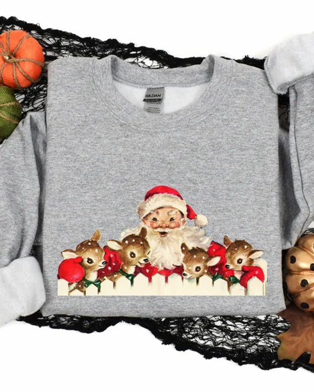 Vintage Santa Claus Christmas Sweatshirt
