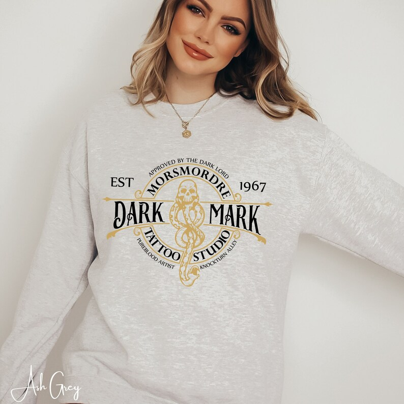 Dark Mark Tattoo Wiccan Gildan 18000 Sweatshirt